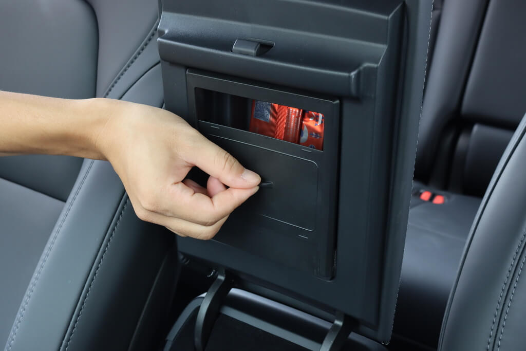 Tesla Center Console Hidden Compartment