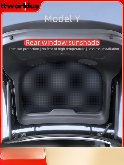 Suitable for Tesla Model Y special rear sunroof hatchback sunshade car roof sun protection and heat insulation accessories