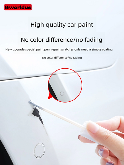 Suitable for Tesla touch-up pen black and white scratch repair supplies modelY/3/S/X