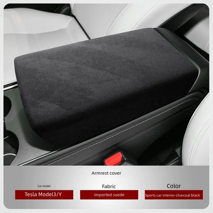 Armrest Cover Protector (Carbon Fiber, Alcantara)